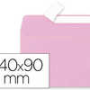 ENVELOPPE CLAIREFONTAINE POLLE N 90X140MM 120G COLORIS ROSE DRAGAE PAQUET 20 UNITAS