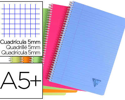 cahier-clairefontaine-linicolo-r-reliure-intagrale-assortiment-fresh-a5-17x22cm-100-pages-90g-5x5mm