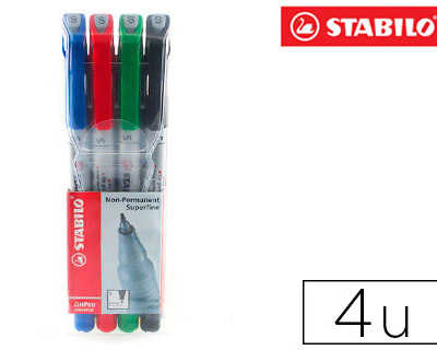 stylo-feutre-stabilo-ohp-pen-soluble-pointe-extra-fine-multi-supports-effa-able-grip-ergonomique-pochette-4-unit-s