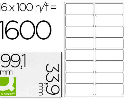 atiquette-adhasive-q-connect-9-9x33-9mm-coins-arrondis-imprimante-jet-encre-laser-copieur-bo-te-100-feuilles-1600-unitas