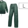 ENSEMBLE PLUIE 400 VESTE PANTA LON POLYESTER ENDUIT PVC COLORIS VERT TAILLE L