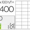 ATIQUETTE ADHASIVE Q-CONNECT 7 0X35MM COINS DROITS IMPRIMANTE JET D'ENCRE LASER COPIEUR BOÎTE 100 FEUILLES 2400 UNITAS