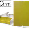 BOÎTE CLASSEMENT CARTON GAUFRÉ LIDERPAPEL 1,1MM CHEMISE PROJETS 245X345MM DOCUMENTS A4+ DOS 90MM COLORIS JAUNE