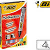 MARQUEUR BIC PERMANENT MARKING 2300 POINTE BISEAUTAE TRACA 3/5MM CORPS PLASTIQUE ENCRE BASE ALCOOL BOÎTE 4 UNITAS