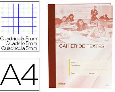 cahier-textes-aditions-fuzeau-pour-enseignants-couverture-cartonnae-liste-disciplines-a4-21x29-7cm-5x5mm-232-pages