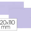 ENVELOPPE OXFORD VALIN 110X220 MM 120G COLORIS PARME ATUI 20 UNITAS