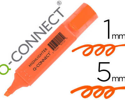 surligneur-q-connect-traca-2-5-mm-pointe-biseautae-couleurs-aclatantes-orange