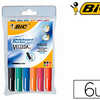 MARQUEUR BIC VELLEDA 1741 EFFA CABLE POINTE OGIVE TRACA 2MM ENCRE CATONE FORMAT STYLO GRANDE LONGAVITA POCHETTE 6 UNITAS