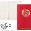 CARNET PIQUÉ CARPENTRAS PASSEPORT PARISIEN INES 8,5X12,5CM COLORIS ROUGE