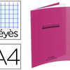 CAHIER PIQUA CONQUARANT CLASSI QUE COUVERTURE POLYPROPYLENE RIGIDE TRANSPARENTE A4 21X29,7CM 96 PAGES 90G SAYES VIOLET