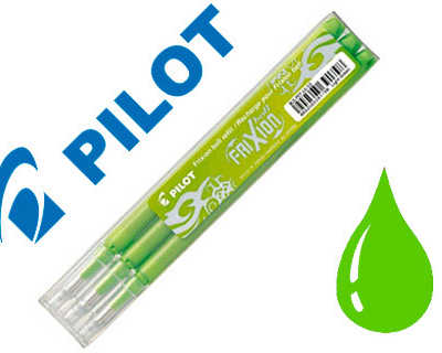 recharge-roller-pilot-frixion-clicker-acriture-moyenne-0-5mm-encre-effacable-coloris-vert-pomme-set-de-3-unitas