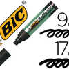 MARQUEUR BIC PERMANENT ONYX MA RKER 1891 POINTE BISEAUTAE TRACA 9/17MM TOUS SUPPORTS CORPS MATAL GROS DIAMETRE NOIR