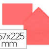 ENVELOPPE GOMMÉE LIDERPAPEL PA PIER OFFSET C5 157X225MM 80G/M2 COLORIS ROUGE POCHETTE 9U PATTE RABAT TRIANGULAIRE