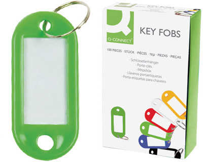 porte-clas-q-connect-porte-ati-quette-plastique-50x22mm-coloris-vert-prasentoir-100-unitas