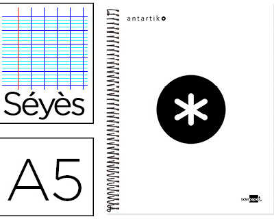 cahier-spirale-liderpapel-anta-rtik-a5-240p-100g-couverture-rembordae-sayes-microperfora-5-bandes-coloris-blanc