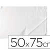 PAPIER DE SOIE LIDERPAPEL 50X7 5CM 17G/M2 UNICOLORE BLANC ROULEAU 24 FEUILLES