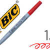 MARQUEUR BIC PERMANENT MARKING 1445 TRACA 1MM ENCRE BASE ALCOOL INODORE CORPS PLASTIQUE MULTIUSAGE COLORIS ROUGE