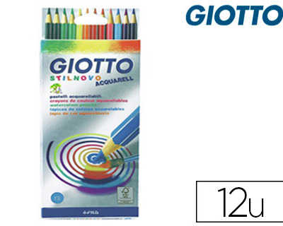 crayon-couleur-giotto-stilnovo-aquarellable-hexagonal-6-8mm-mine-3-3mm-coloris-vifs-intenses-atui-12-unitas