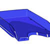 CORBEILLE ACOURRIER CEP HAPPY POLYSTYRENE ANTICHOC A4 SUPERPOSABLE VERTICALE/ESCALIER 345X260X64MM COLORIS HAPPY BLEU