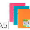 PROTÈGE-DOCUMENTS À SPIRALE ELBA SCHOOL LIFE FORMAT A5 40 POCHETTES POLYPROPYLÈNE TRANSLUCIDE COLORIS ASSORTIS