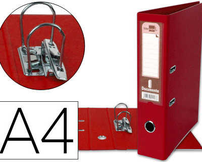 classeur-levier-liderpapel-a4-documenta-carton-remborda-1-9mm-dos-75mm-rado-matallique-coloris-rouge