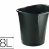 CORBEILLE APAPIER ESSELTE BAS KO POLYPROPYLENE BORD RIGIDE SURFACE INTARIEURE LISSE 18L 230X350X335MM COLORIS NOIR