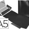 CHEMISE LIDERPAPEL POLYPROPYLÈNE DOS FLEXIBLE A5 148X210MM 4/10E 3 RABATS 100F ÉLASTIQUE NOIR TRANSLUCIDE