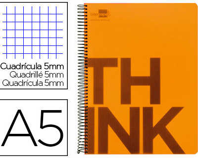 cahier-spirale-liderpapel-s-ri-e-think-a5-148x210mm-140f-80g-m2-5x5mm-6-trous-coil-lock-bandes-5-couleurs-coloris-orange