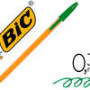 STYLO-BILLE BIC ORANGE ACRITUR E EXTRA FINE 0.3MM ENCRE CLASSIQUE BILLE INDAFORMABLE CAPUCHON COULEUR ENCRE VERT