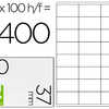 ATIQUETTE ADHASIVE Q-CONNECT 7 0X37MM COINS DROITS IMPRIMANTE JET D'ENCRE LASER COPIEUR BOÎTE 100 FEUILLES 2400 UNITAS