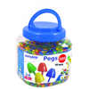 JEU MINILAND PEGS POT DE 2600 PIÈCES DE 10 MM