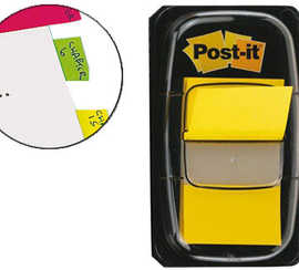 marque-pages-post-it-standard-index-25x44mm-50f-coloris-jaune