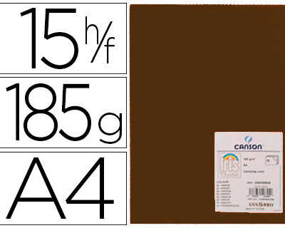 papier-cartonna-canson-iris-vi-valdi-a4-210x297mm-185g-spacial-art-travaux-manuels-coloris-chocolat-pochette-15f