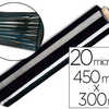 FILM ATIRABLE MANUEL 0,45X300M 20 MICRONS BRILLANT RASISTANT DAROULEMENT SILENCIEUX 1 FACE COLLANTE INTERNE COLORIS NOI