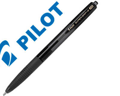 stylo-bille-pilot-super-grip-g-r-tractable-pointe-extra-large-coloris-noir