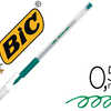 STYLO-BILLE BIC CRISTAL GRIP A CRITURE MOYENNE 0.5MM ENCRE CLASSIQUE BILLE INDAFORMABLE CAPUCHON COULEUR ENCRE VERT