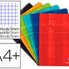 CAHIER PIQUA CLAIREFONTAINE A+ 24X32CM 48 PAGES 90G QUADRILLAGE 5MM COLORIS ASSORTIS