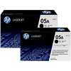 HP Pack  2 toners noirs HP 05A LaserJet