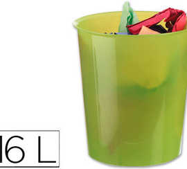 corbeille-apapier-q-connect-p-lastique-rasistant-16l-310x290mm-coloris-vert-translucide