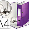 CLASSEUR LEVIER LEITZ WOW 318X 285MM SURFACE PELLICULAE DOS 80MM OEILLET PRAHENSION GRIFFES BLOCAGE 600F COLORIS VIOLET