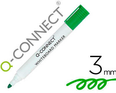 marqueur-q-connect-tableau-bla-nc-pointe-ogive-traca-3mm-corps-plastique-encre-base-alcool-vert