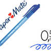 STYLO-BILLE PAPER MATE INKJOY 100 ACRITURE MOYENNE 0.5MM ENCRE ULTRA DOUCE RASISTE BAVURES RATRACTABLE COLORIS BLEU