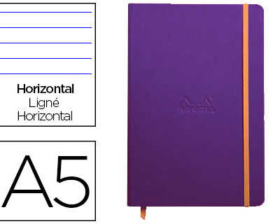 carnet-rhodia-webnotebook-a5-1-4-8x21cm-couverture-simili-cuir-saphir-192-pages-90g-ligna-alastique-marque-page-orange
