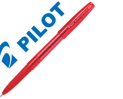 stylo-bille-pilot-super-grip-g-cap-pointe-large-coloris-rouge