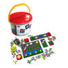 JEU CONSTRUCTION PLASTIQUE 1 S EAU CONTIENT 12 SUPPORTS 812 PIECES 5 COLORIS ASSORTIS DES 3 ANS