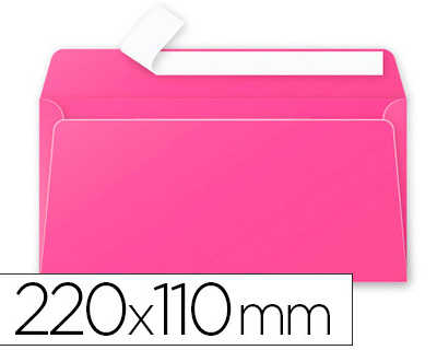 enveloppe-clairefontaine-polle-n-dl-110x220mm-120g-coloris-rose-fuchsia-paquet-20-unitas