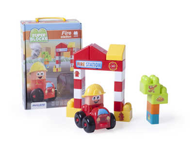 jeu-miniland-super-blocks-fire-station-22-pi-ces