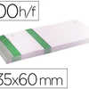 BLOC VENDEUR LIDERPAPEL 2 COUP ONS DATACHABLES 100 FEUILLES 60X135MM PAPIER BLANC BANDE COULEUR COLORIS VERT