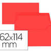 ENVELOPPE OXFORD VALIN 114X162 MM 120G COLORIS ROUGE ATUI 20 UNITAS