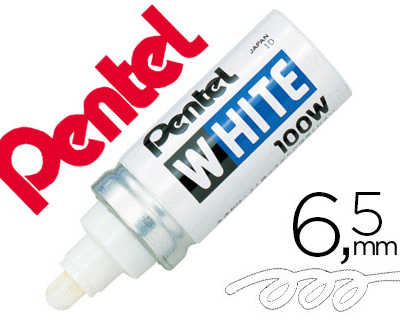 marqueur-pentel-peinture-point-e-conique-large-trait-6-5mm-indalabile-opaque-tous-usages-tous-matariaux-coloris-blanc